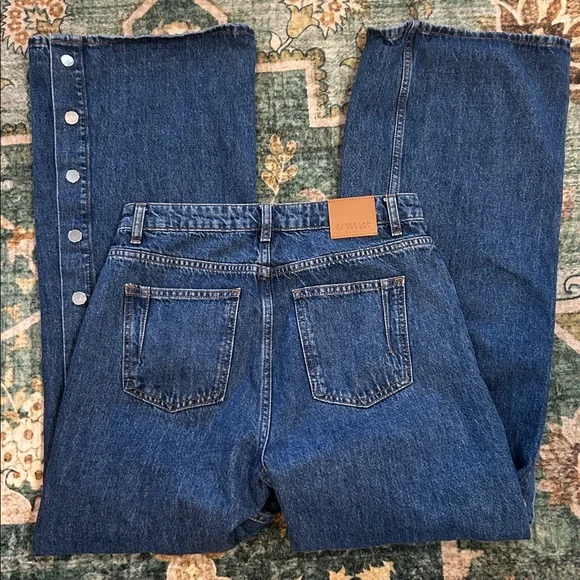 Derek Lam 10 Crosby Nolan Snap Wide Leg Jean 28 - Picture 5 of 15